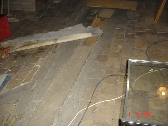 Plancher des combles avant pose des cloisons