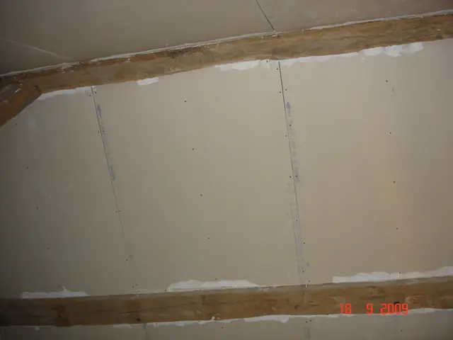 Plafond des combles avant finitions